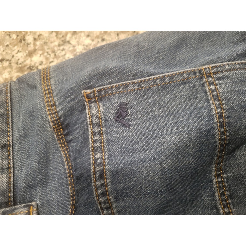 Ridgecut Toughwear Mens 46x30 Blue Denim Work Jeans Straight Leg Cotton Nylon - Picture 8 of 8